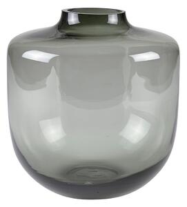 Sivá sklenená váza (výška 21 cm) Daun – Villa Collection