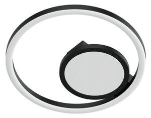 Stropná lampa LED prstencová čierna DESIO 50 cm