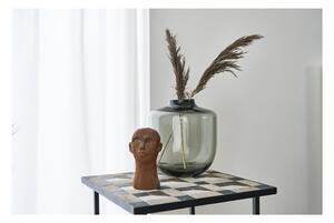 Sivá sklenená váza (výška 21 cm) Daun – Villa Collection