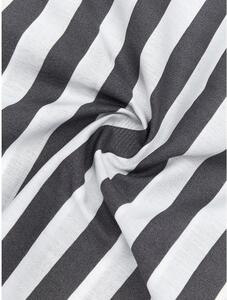 Sivo-biele obliečky na jednolôžko z bavlneného perkálu Westwing Collection Yuliya, 135 x 200 cm