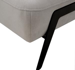 Rohová sedačka moderná sivá CESAR pravá