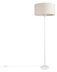 Moderná stojaca lampa biela s odtieňom papriky 50 cm - Simplo