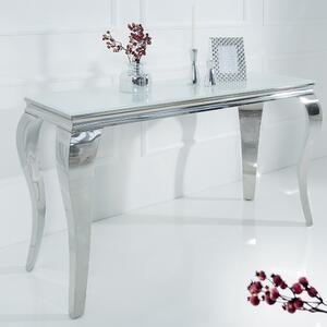 Massive home | Konzolový stůl Baroque bílý - stříbrný MH379050