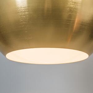 Závesná lampa v štýle art deco zlatá 50 cm - plátok