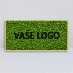 Machový obraz s logom z machu - lišajník sveltý