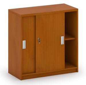 Zasúvacia kancelárska skriňa MIRELLI A+, 800 x 400 x 800 mm, čerešňa