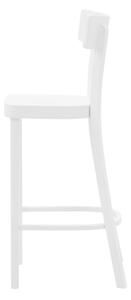 Biela barová stolička SEDIA