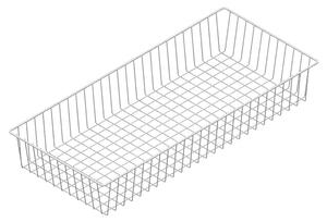 Drôtený policový kôš ELEMENT SYSTEM, 800 x 350 mm, biely