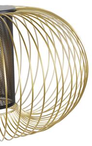 Dizajnová závesná lampa zlatá s čiernou 50 cm - Marnie