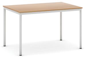 Jedálenský stôl, 1200 x 800 mm, sivá podnož, buk