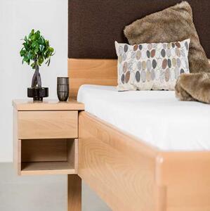 Massive home | Dvoulůžková postel Madrid I MHDPGAL01-160 Přírodní Buk 200 x 160 cm