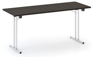 Skladací konferenčný stôl FOLDING, 1600 x 800 mm, wenge