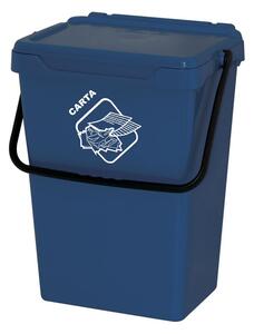 Plastový odpadkový kôš na triedenie odpadu, modrý, 35 l