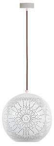 Biely závesný luster okrúhly Bene pre žiarovku E27 – LED lustre a svietidlá > Kolekcie svietidiel > Kolekcia svietidiel BENE