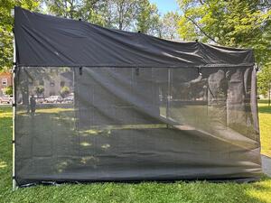 Nůžkový podiový stan 4,5x4,5 m FOH Typ konštrukcie: BEZ INTEGROVANÉHO KŠILTU