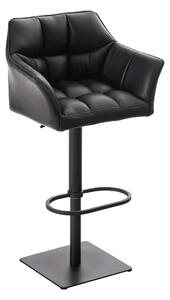 Barová stolička Damas B1 ~ koženka, čierny rám - Čierna