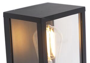 Priemyselná nástenná lampa čierna 26 cm IP44 - Charlois