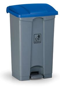 Nášľapný viacúčelový kôš na odpadky 87 litrov, 480 x 360 x 820 mm, modrá
