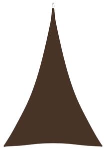 Tieniaca plachta oxfordská látka trojuholníková 3x4x4 m hnedá