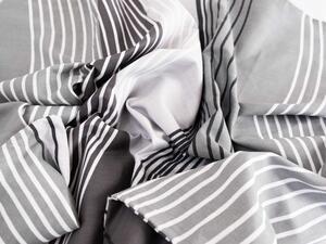 MKLuzkoviny.czBavlnené obliečky na 2 postele – Agnes sivá 140x200/70x90cm