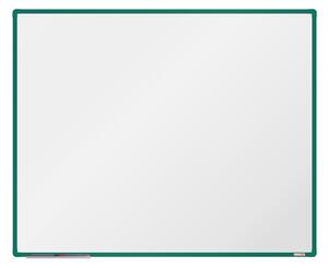 Biela magnetická popisovacia tabuľa boardOK, 1500 x 1200 mm, zelený rám
