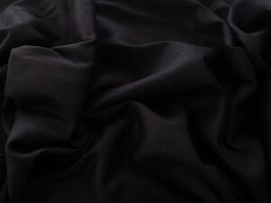 MKLozkoviny.sk Obliečky bavlnený satén – Aurora čierne + obliečka na malý vankúšik