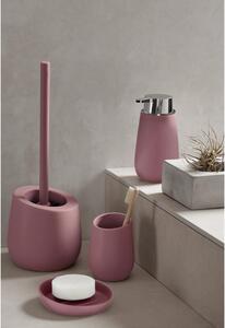 Ružová keramická toaletná kefa Wenko Badi