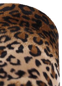 Velúrové tienidlo s leopardím dizajnom vo vnútri 20/20/20 zlata