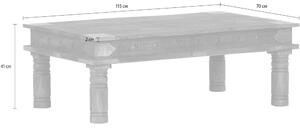 Massive home | Dřevěný konferenční stolek Medita - výběr velikosti MH7797/77-70 70 x 70 cm