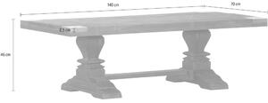 Massive home | Dřevěný konferenční stolek Medita ručně vyřezávaný MH7826/77