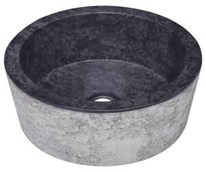 Umývadlo čierne Ø40x15 cm mramor