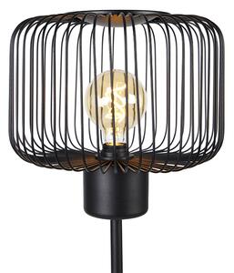 Dizajnová stojaca lampa čierna - Baya