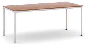 Jedálenský stôl, 180x80 cm, sivá podnož, čerešňa
