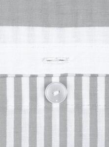 Sivé obliečky na dvojlôžko z ranforce bavlny Kjana, 200 x 200 cm
