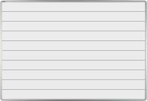 Biela keramická popisovacia tabuľa s potlačou ekoTAB, 1200 x 1000 mm, linky