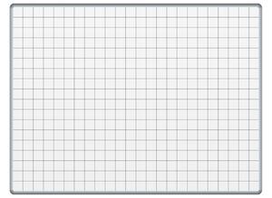 Biela keramická popisovacia tabuľa s potlačou ekoTAB, 1200 x 1000 mm, štvorce / raster