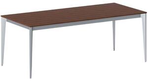 Kancelársky stôl PRIMO ACTION, sivostrieborná podnož, 2000 x 900 mm, čerešňa