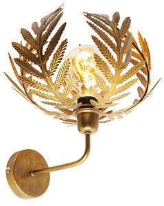 Vintage nástenné svietidlo zlaté - Botanica Up
