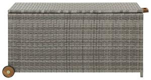Záhradný úložný box, svetlosivý 120x65x61 cm, polyratan