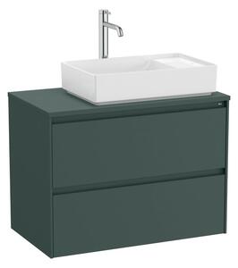 Kúpeľňová skrinka pod umývadlo Roca ONA 79,4x58,3x45,7 cm zelená mat ONADESK802ZZMP