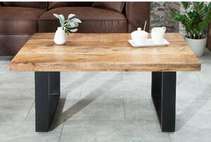 Massive home | Konferenční stolek z mangového dřeva Iron craft 100 cm 38662