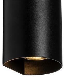 Dizajnové nástenné svietidlo čierne - Sabbir