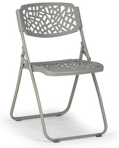 Skladacia stolička METRIC, sivá