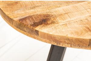 Massive home | Kulatý jídelní stůl z mangového dřeva Iron craft 80 cm 39400