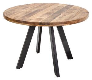 Massive home | Kulatý jídelní stůl z mangového dřeva Metal III MH395840