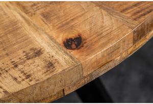 Massive home | Kulatý jídelní stůl z mangového dřeva Iron craft 120 cm 39584