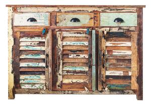 Massive home | Barevná komoda z masivu Avadi 125 cm reycklované dřevo 19906