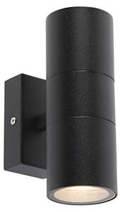Inteligentné vonkajšie nástenné svietidlo čierne IP44 vrátane 2 WiFi GU10 - Duo