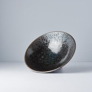 Čierno-sivá keramická miska na polievku Mij Pearl, ø 24 cm