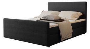 Čalúnená posteľ boxspring SICALA, 200x160, black